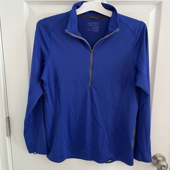Patagonia Shirt Men Medium Midweight Capilene Baselayer 1/2 Zip Polartec - Picture 1 of 9